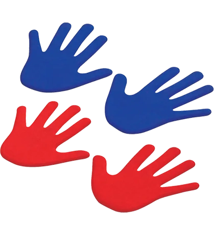 hand-floor-markers